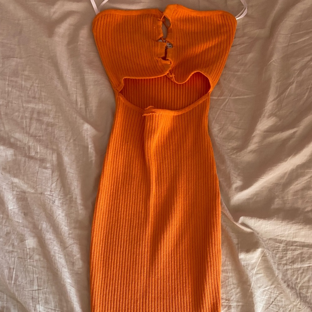 Neon Orange sexy dress